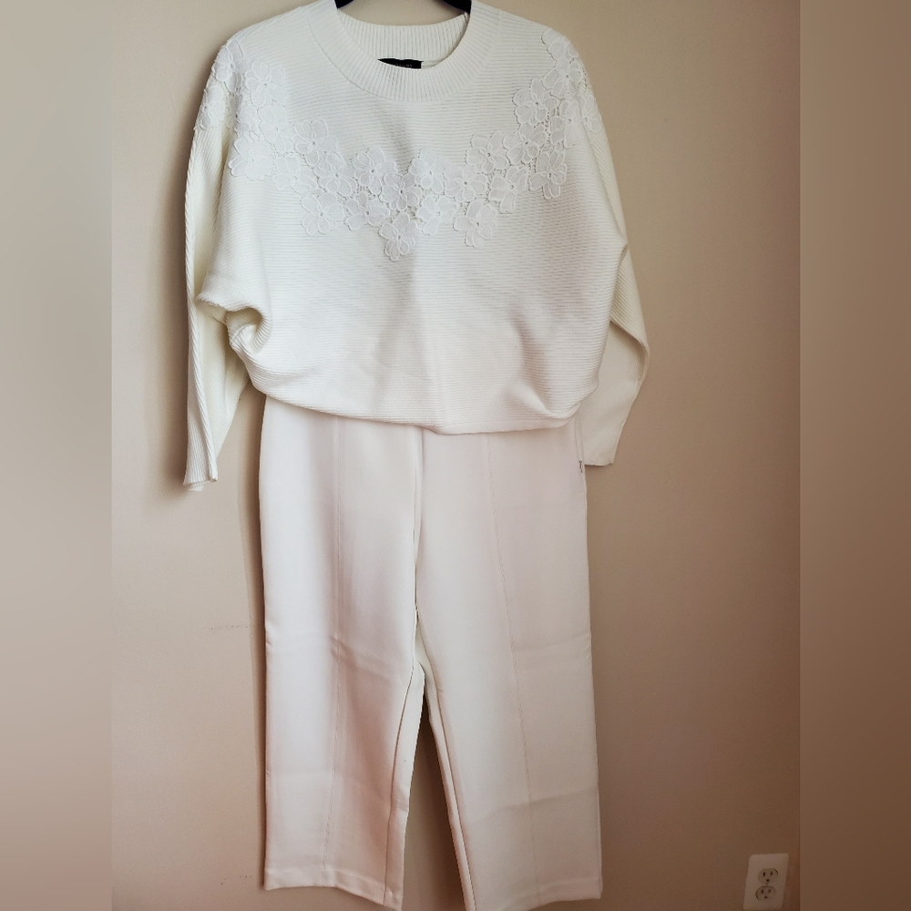 Ann Taylor.  3/4 sleeve ottoman sweater. NWT, SZ M - Picture 2 of 9